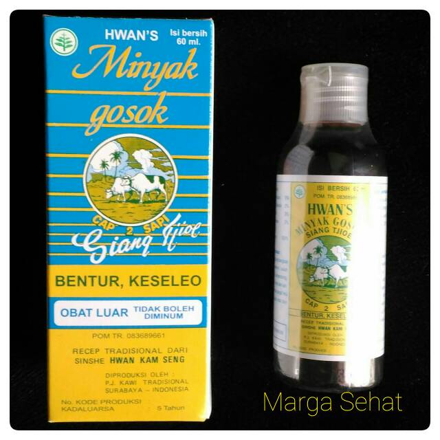 Minyak Gosok Siang Tjioe 60 Ml Minyak Cap Dua Sapi Obat Urut Keseleo Bengkak Pegal Linu Shopee Indonesia