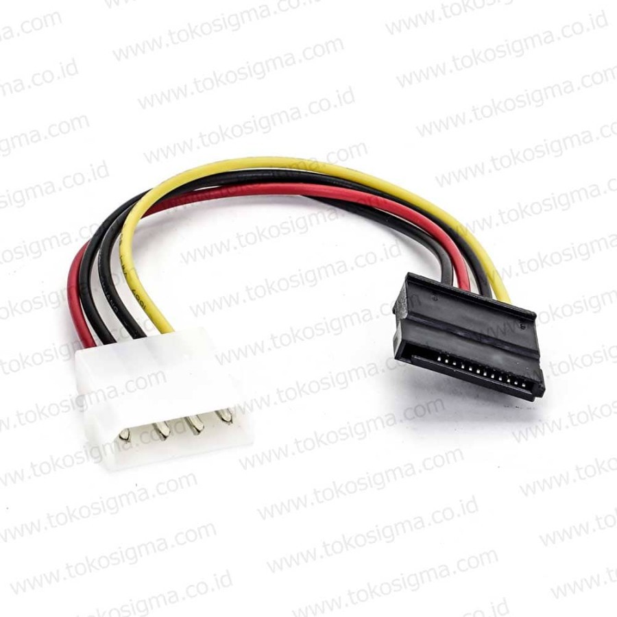 2 PCS KABEL POWER HDD MOLEX M 4 PIN TO SATA