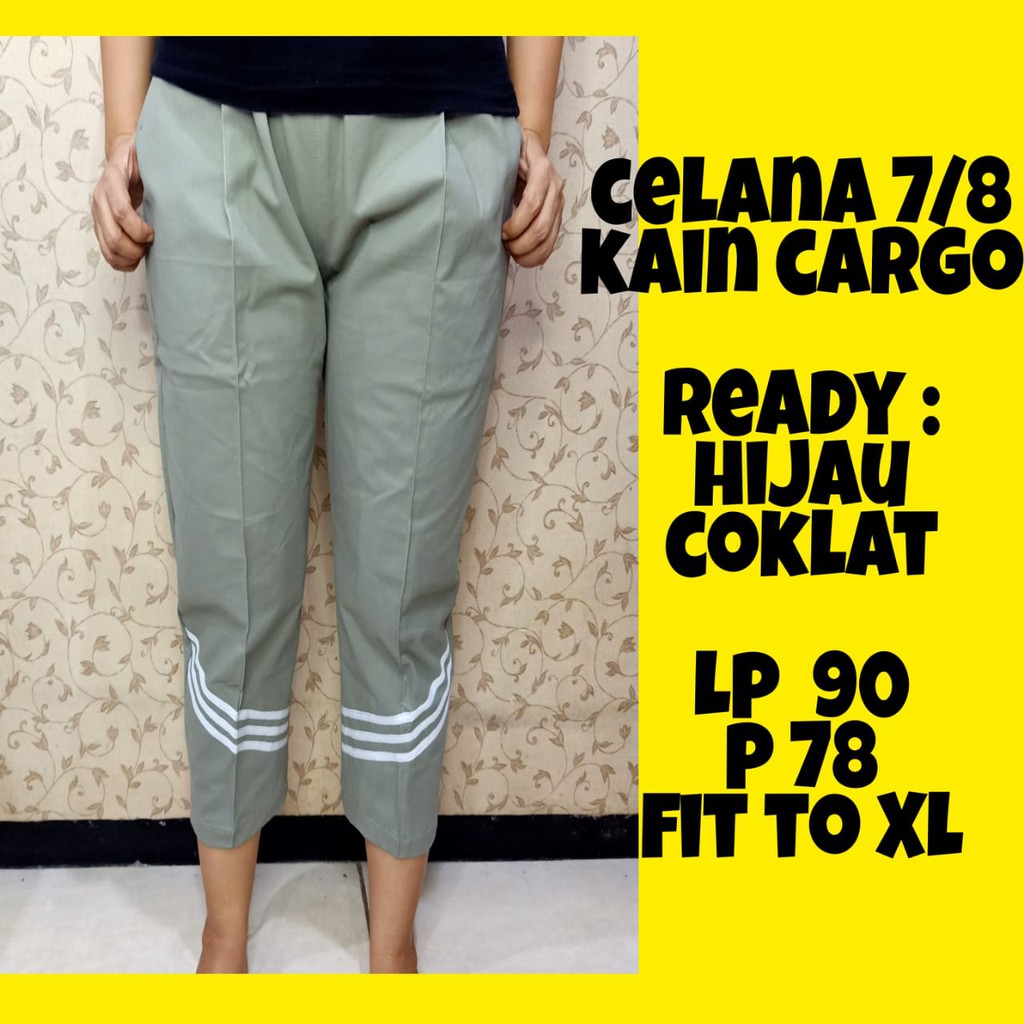 Celana 7/8 jumbo modis full karet, baggy pants