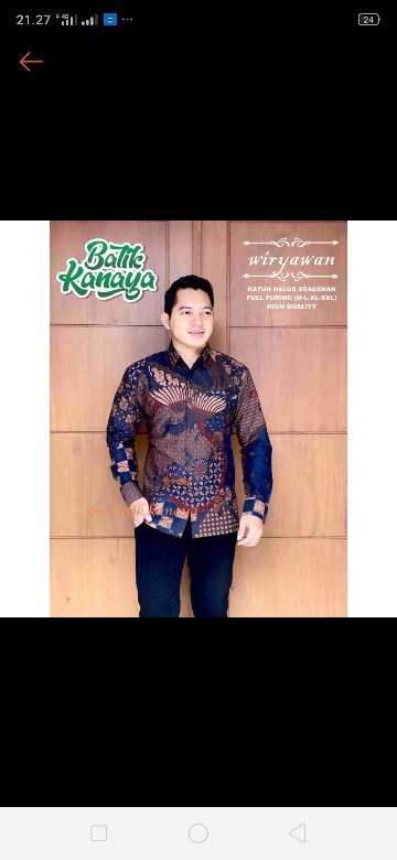 Batik Pria Wiryawan Lapis Furing Katun Halus Sragenan Size M-xxl Asli Solo High Quality