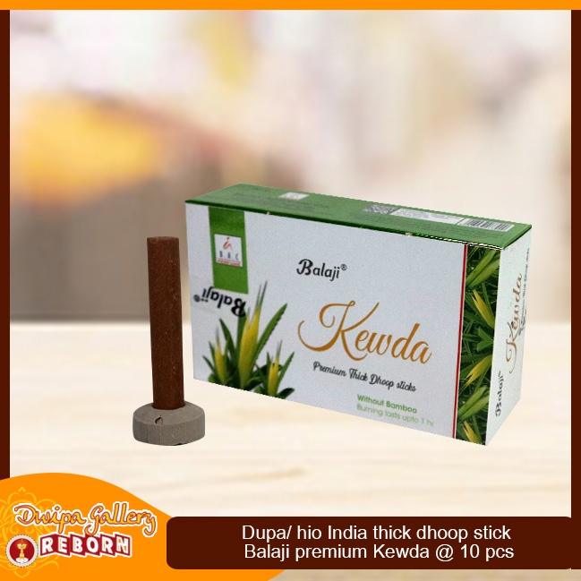 Dupa Hio Wangi India thick Balaji Kewda Premium dhoop 10 sticks