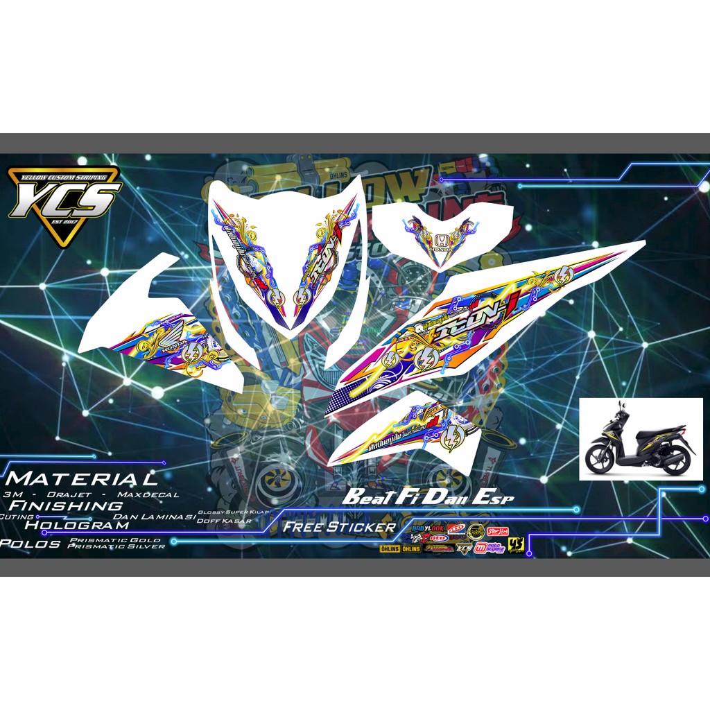 STRIPING TRANSPARAN+HOLOGRAM BEAT FI/ESP ICON BABYLOOK