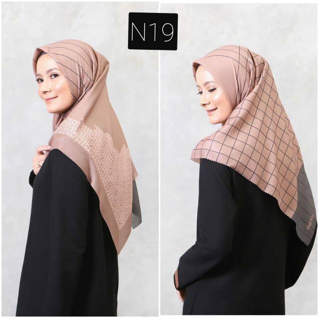 HIJAB SEGI EMANT deenay kw LINE SERIES PINK