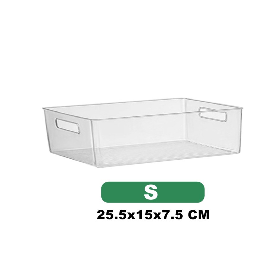 Queen_Fashions Basic Clear Container with Handle 1047