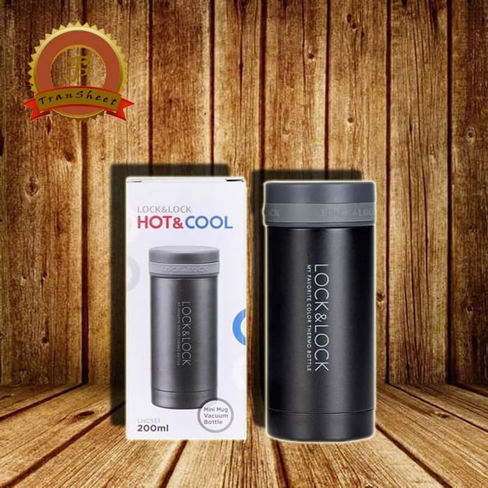 [BISA COD] Lock & Lock - Termos Hot And Cold 200Ml Black BERKUALITAS