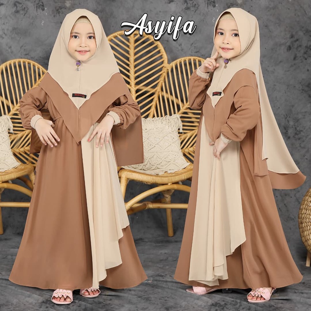 MRA - Gamis Anak Usia 8-12 Tahun Inayah kids Model Gamis Anak Terbaru 2021 Kekinian