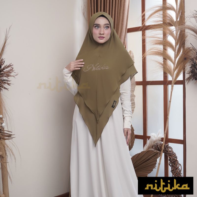 khimar hijab syar. i seruty nitika payet terbaru
