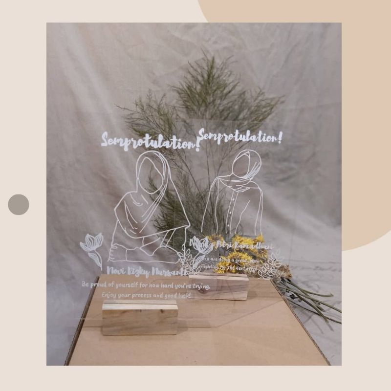 [CUSTOM] ACRYLIC LETTERING/GIFT WISUDA/HADIAH ULANGTAHUN