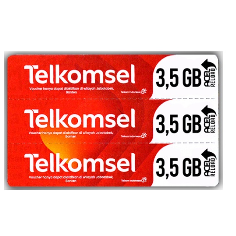 VOUCHER TELKOMSEL 3.5 GB,TELKOMSEL 3,5 (TSEL 3,5 GB)