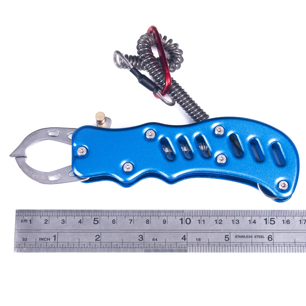 HENGJIA Fish Gripper Plier Controller Practical Fishing Gripper Gear Tool ABS Grip Tackle Holder Fish Clamp with Adjustable Rope