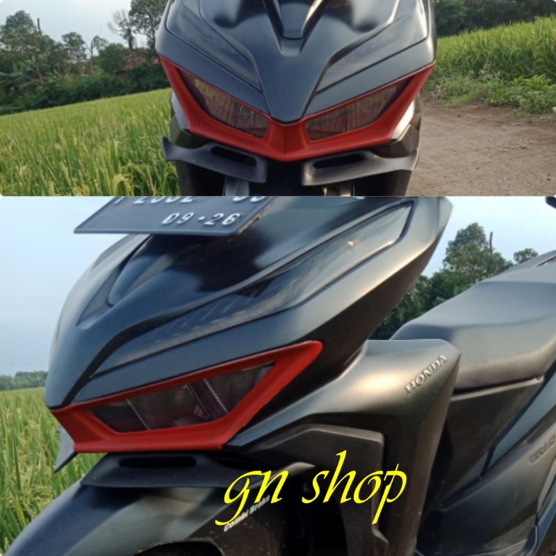 garnish lampu depan vario new 125-150 lis lampu depan vario new 125-150