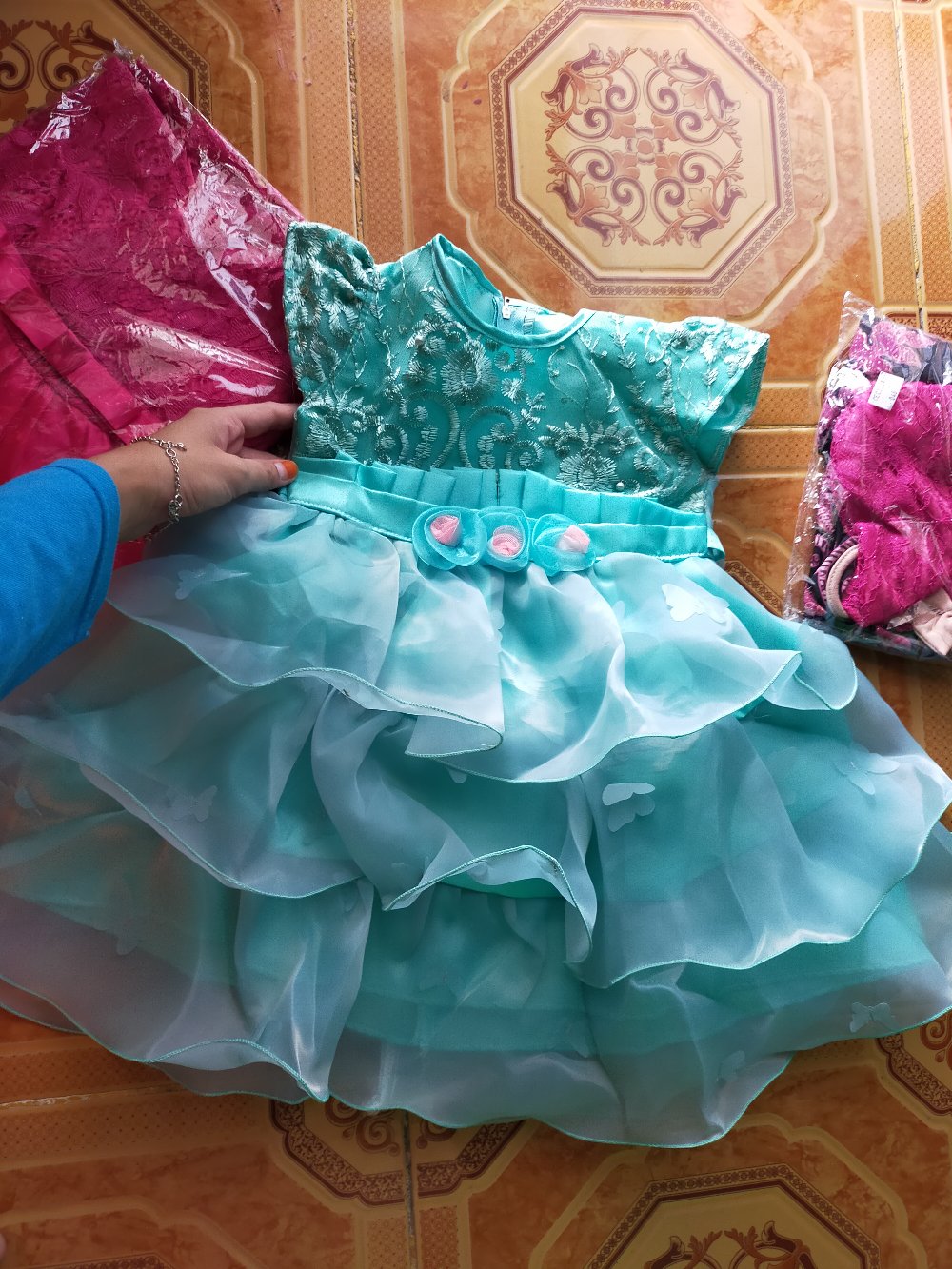 Ncr - Kebaya Batik Modern Anak 3-5 Th Dress Batik Casual Cecilia & Setelan Rok Pepplum Kids