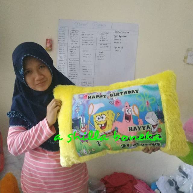 Bantal print foto / cetak foto 40x60cm