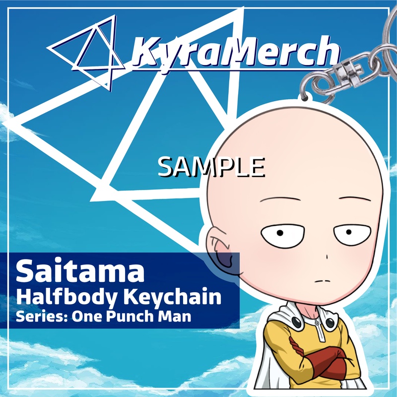 Keychain Halfbody One Punch Man Saitama
 | KyraMerch Anime Fanmerch Dealer