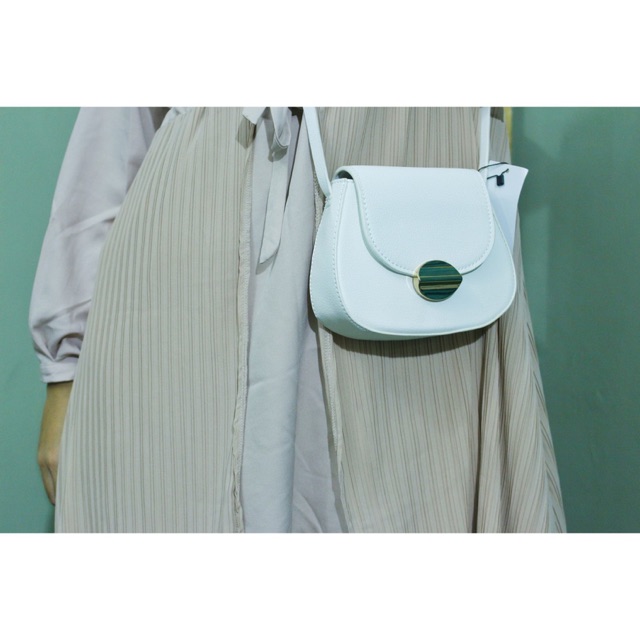 Tas Sling Bag Wanita - Putih - MANGO ORIGINAL - Tas Murah