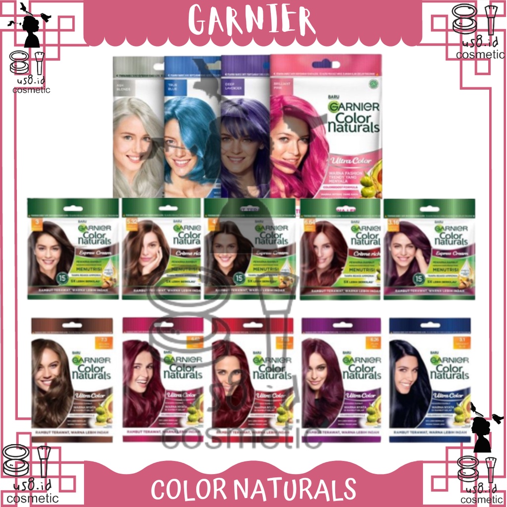 Garnier Color Naturals Pewarna Rambut | Cat Rambut Natural ✔️BPOM 20g | 30g