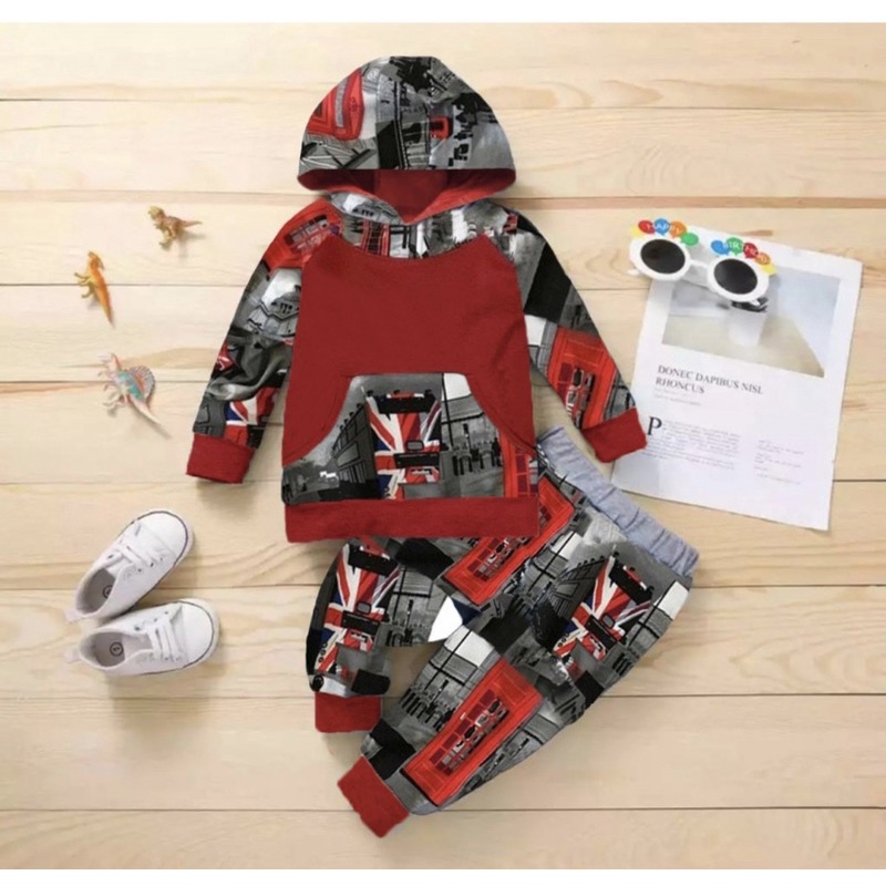 HODIE ANAK SETELAN SWEATER ANAK 1-5 TAHUN