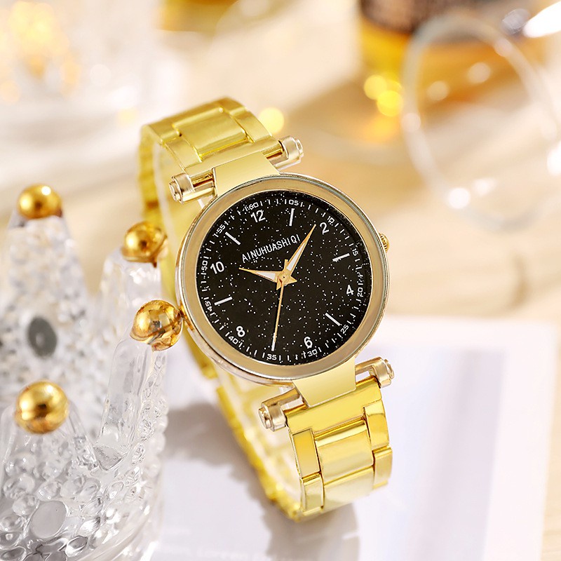 ✅ COD KUMA Jam Tangan Wanita Analog Fashion Dengan Strap Stainless Steel Quartz Dial Bulat Import