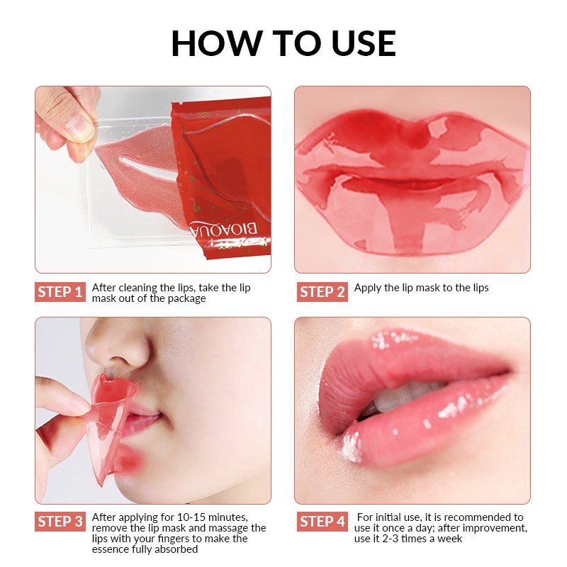 BIOAQUA Masker Bibir Cherry Collagen Moisturizing Lip Mask 6g