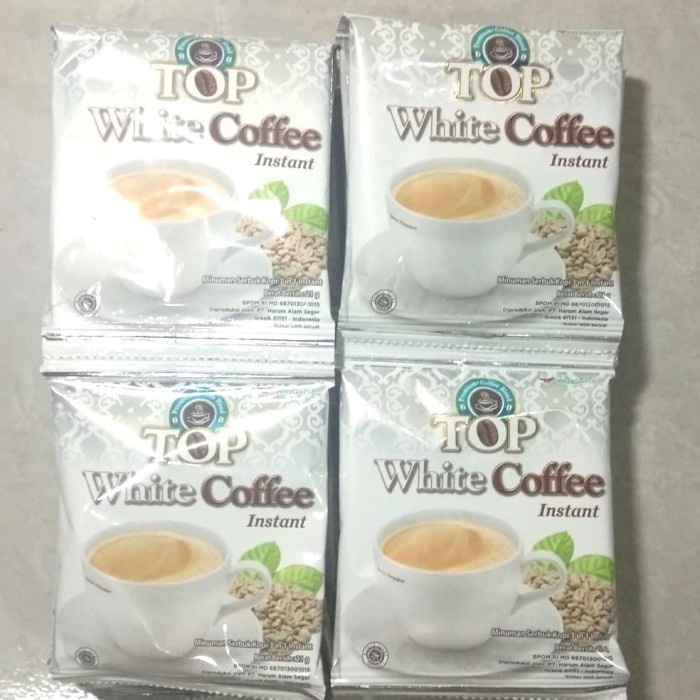 [ 1 RENCENG 12 Saset ]Top White Coffee Renteng 12 Sachet Kopi Bubuk Instant 21 gr Top Kopi Minuman Instan 21 gram Wings Food