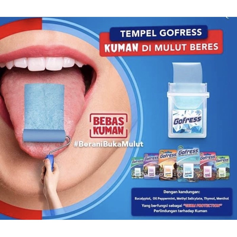 Gofress 24 lembar permen ( xylitol permen pelindung mulut dari kuman )