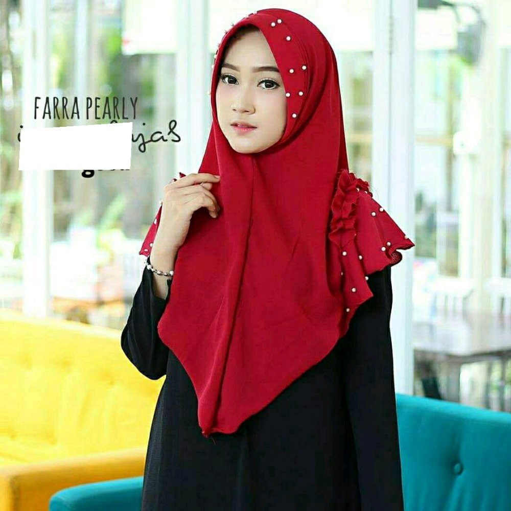 [FLASH SALE] Hijab/jilbab instan Farra Pearly