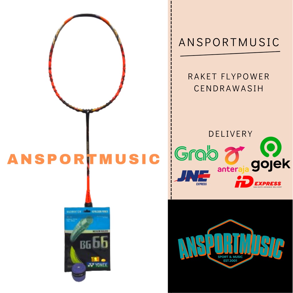Raket Badminton Flypower Cendrawasih Original 100%