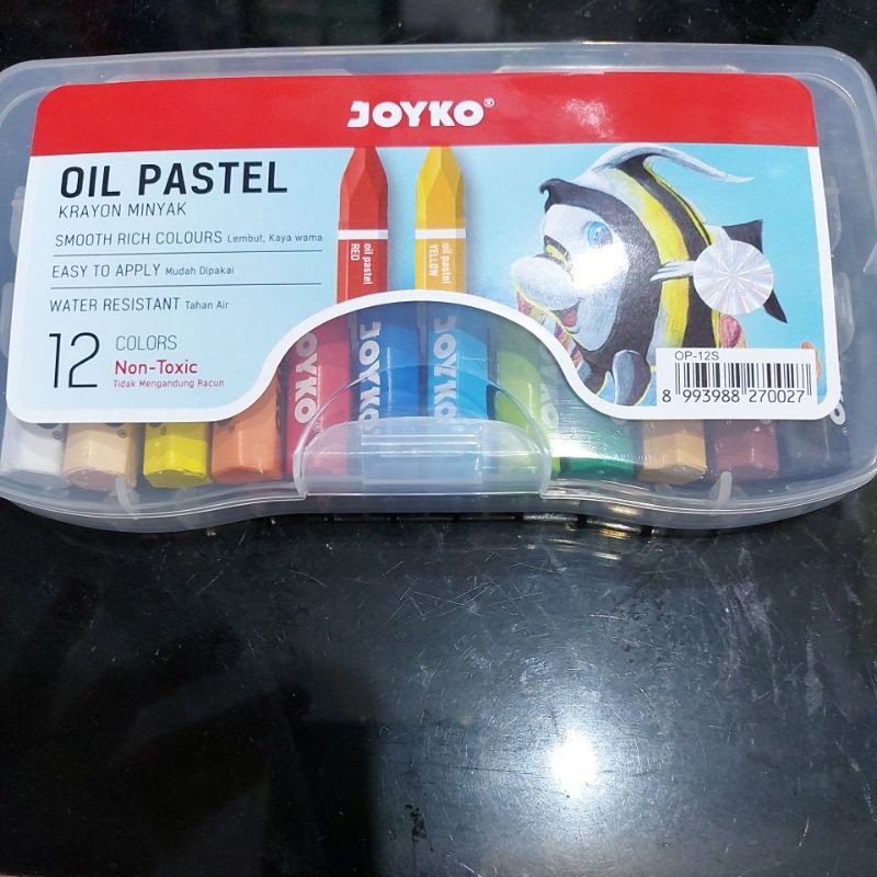 

joyko oil pastel 12 colors krayon minyak