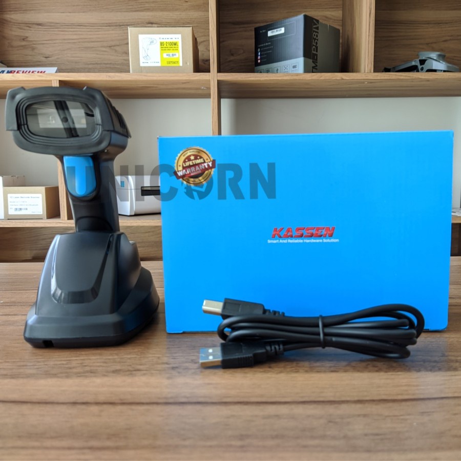 Scanner Barcode Wireless 2D Kassen RF-2400 / RF2400 Up to Range 400M