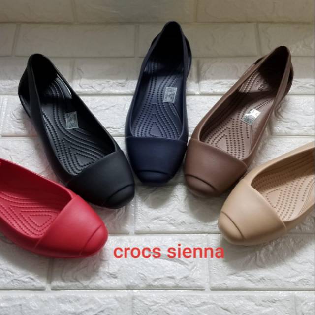 women's crocs sienna shiny flat