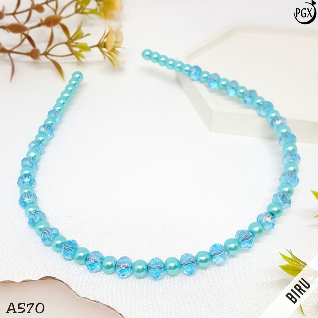 PGX Bando Mutiara Korea Headband Aksesoris Rambut Wanita A570