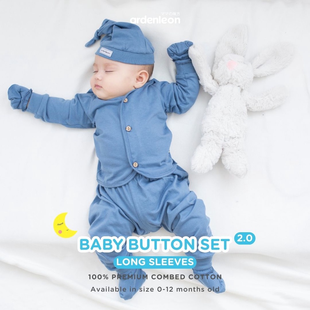 Topi Bayi Polos ARDENLEON Baby Top Knot Hat Bayi