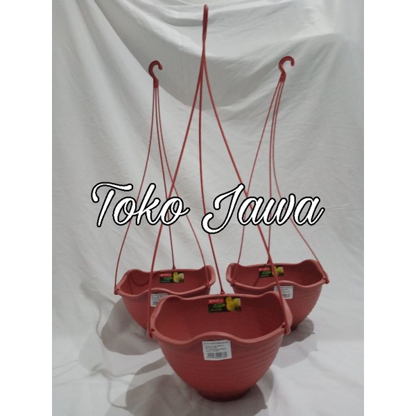Pot Gantung lion star Florina Flower | Pot Gantung / Pot Bunga Tanaman WR Coklat
