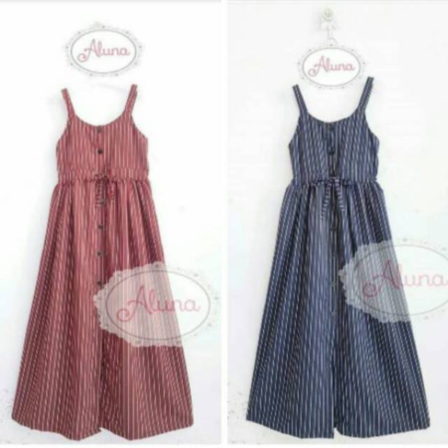 Kinda overall long skirt/rok kodok muslim/rok panjang remaja muslim/overall katun salur