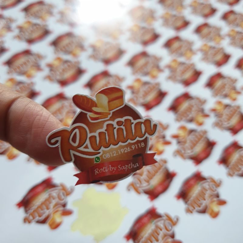 

stiker bulat murah isi 200pcs