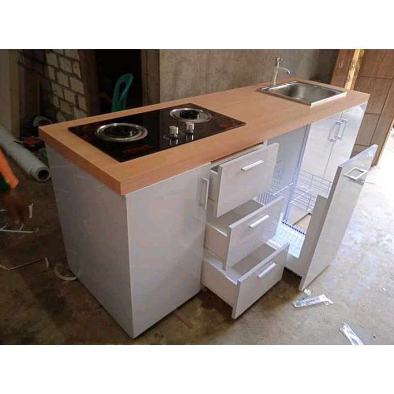 almari kicen set dapur modern mewah klasik furniture mebel jepara