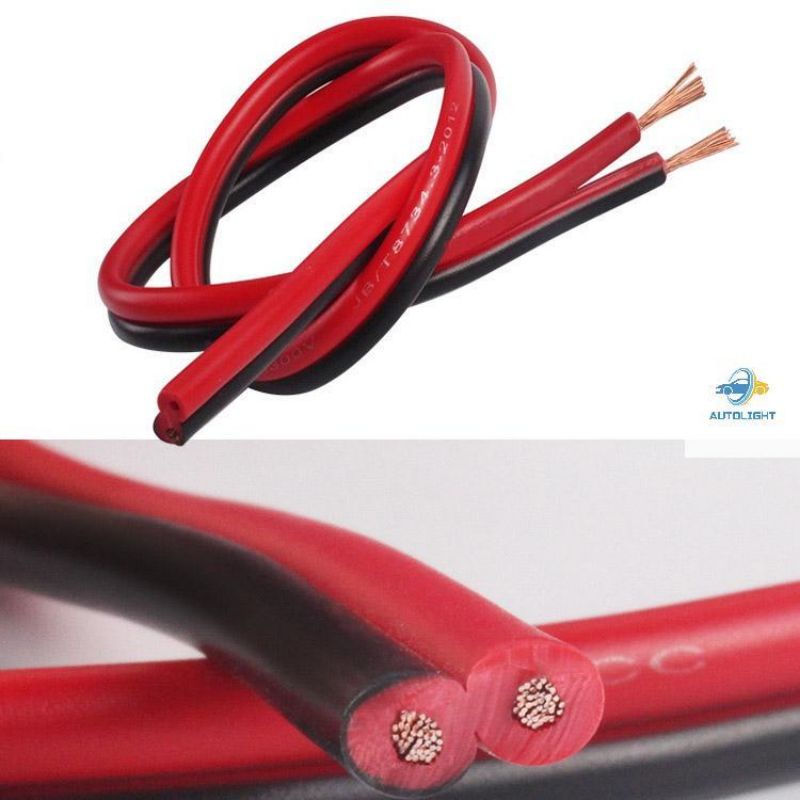 Kabel Serabut Merah Hitam Isi 2(2X30MM)Kabel DC Meteran