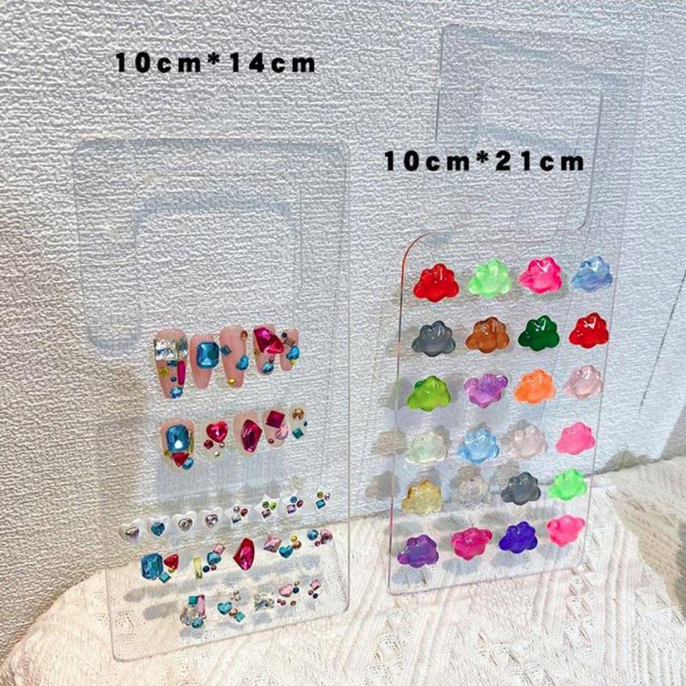 Papan Pajangan Nail Art Agustina Salon Wanita Nail Tip Holder Nail Nail Nail Display Stand Bagan Warna Manicure Tools Rak Pajangan Kuku