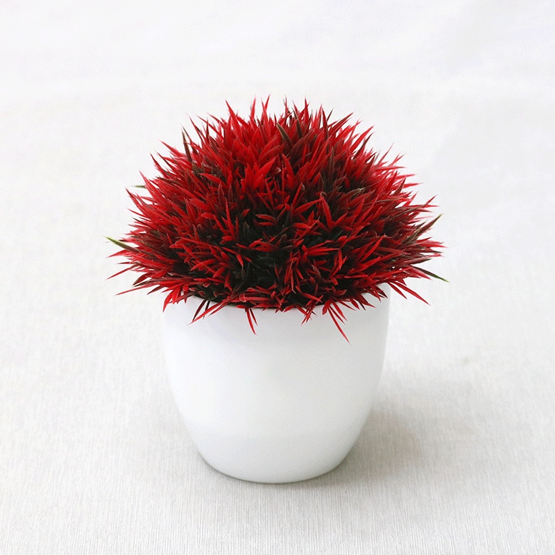 Swopply PT40 Pot Tanaman Hias Bunga Hias Plastik Ornamen Pot Bongsai Artificial Flower Decoration