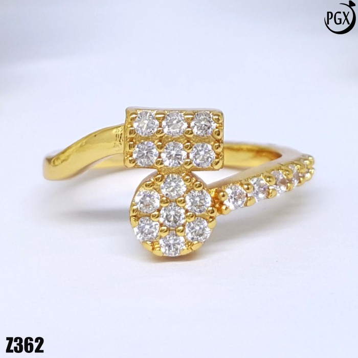 Cincin Bridal Panjang Emas Berlian - Perhiasan Xuping Terbaru - Z337