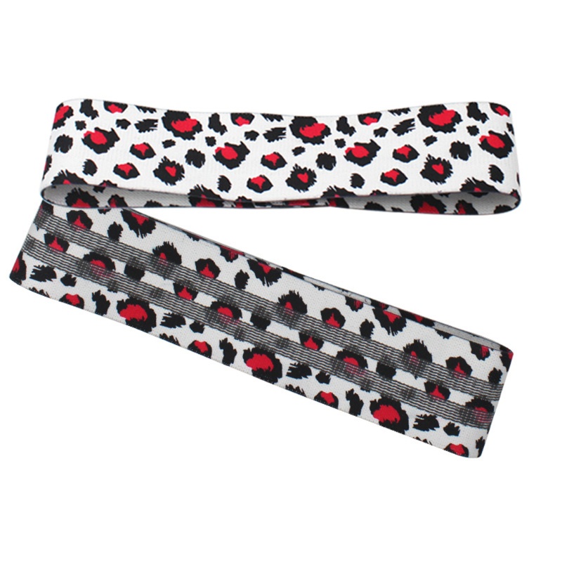 Matahari 3pcs/set Resistance Band Untuk Kaki Dan Pantat Leopard Hip Training Booty Band