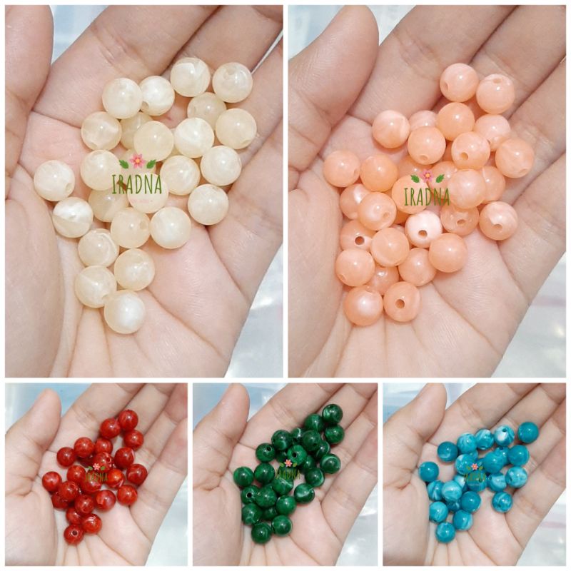 (10gr) Manik Mote Marble Marmer 8mm