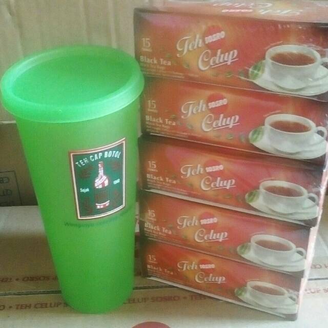 

Paket teh celup sosro 5 pack berhadiah thumbler cantik