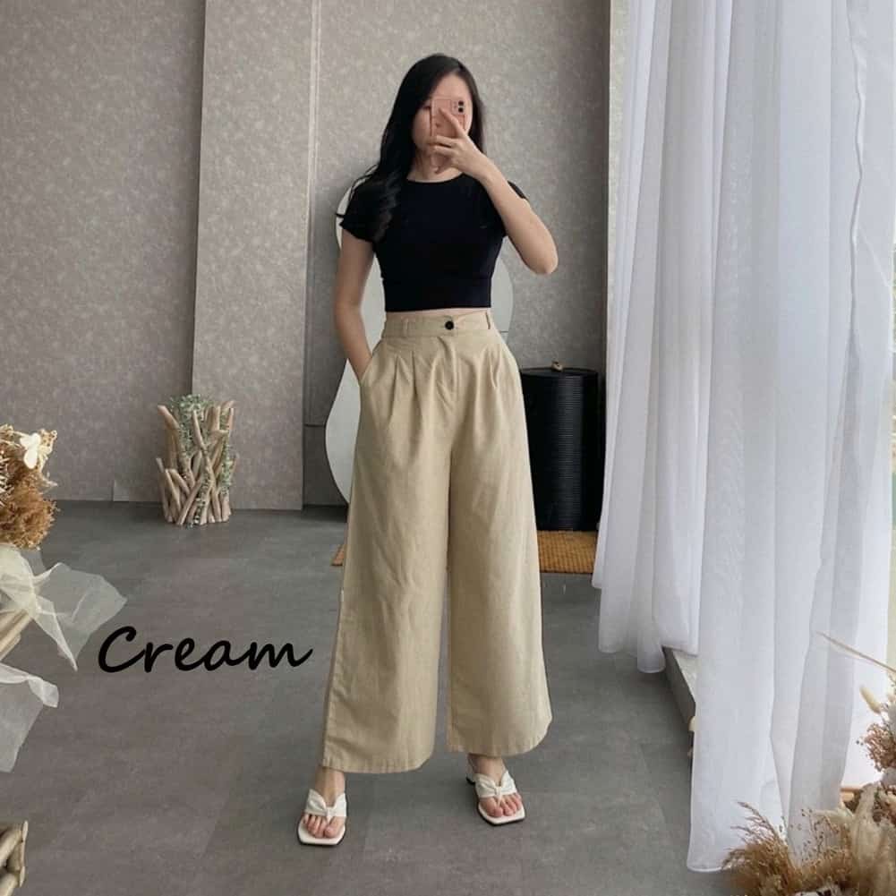 ELAINE PANT CULLOTE KATUN RAMI CELANA WANITA MURAH &lt;