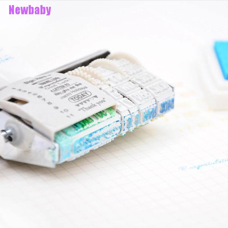 (Newbaby) Stempel Roller Portable DIY Untuk Scrapbook / Kartu