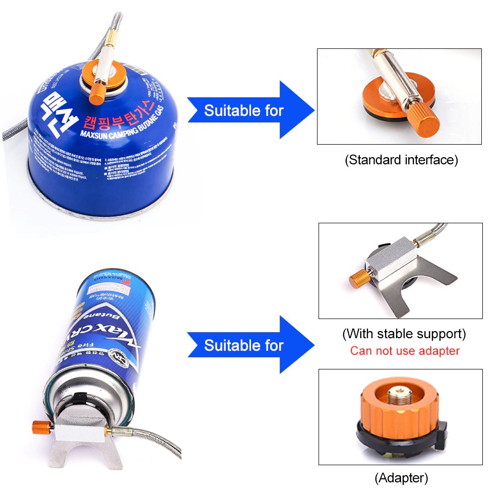 Widesea WSS-207 Windproof Foldable Camping Stove with Adapter -KOMPOR CAMPING ANTI ANGIN