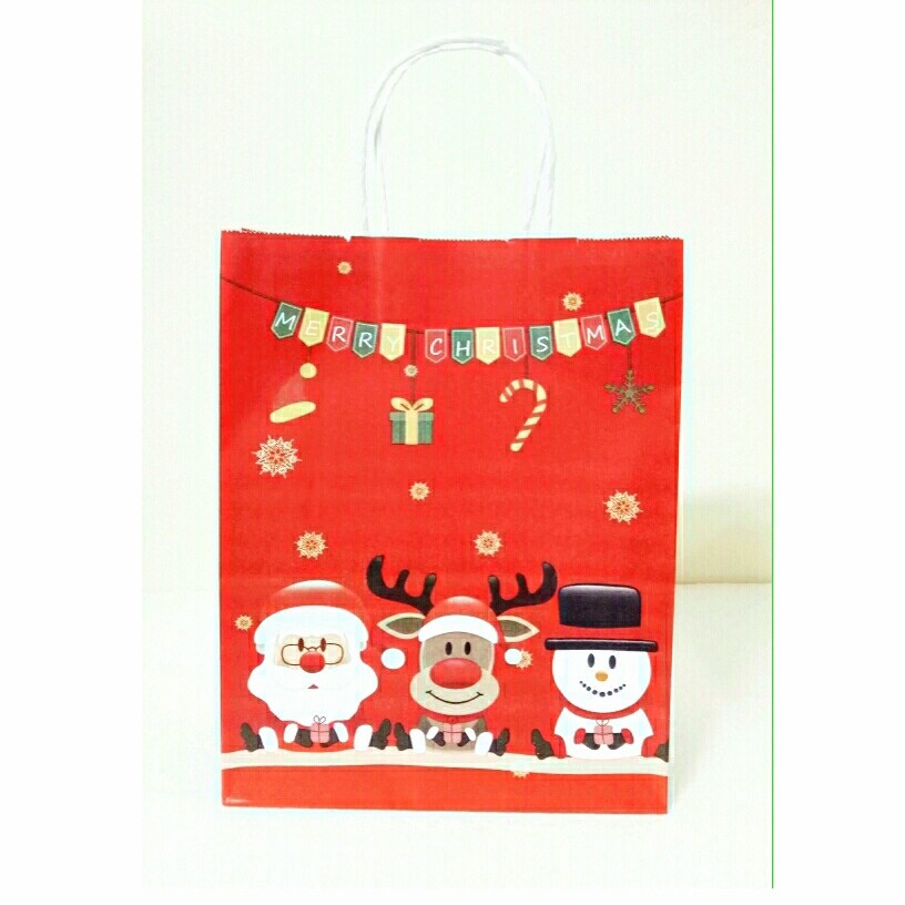 

Paper Bag X'mas Santa & Deer