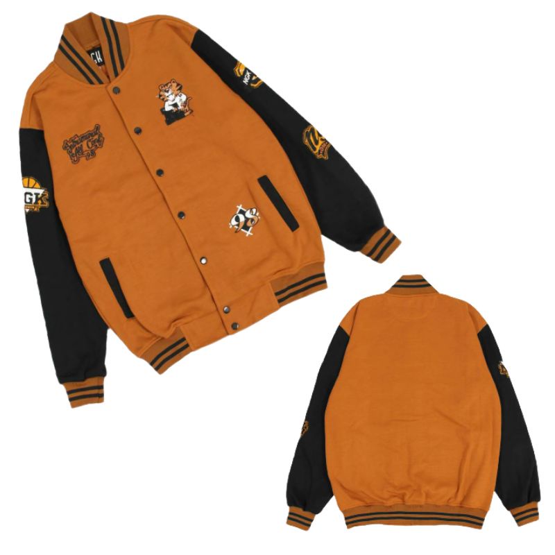 jaket varsity/jaket varsity pria wanita/jaket baseball polos kancing/varsity jacket original Premium