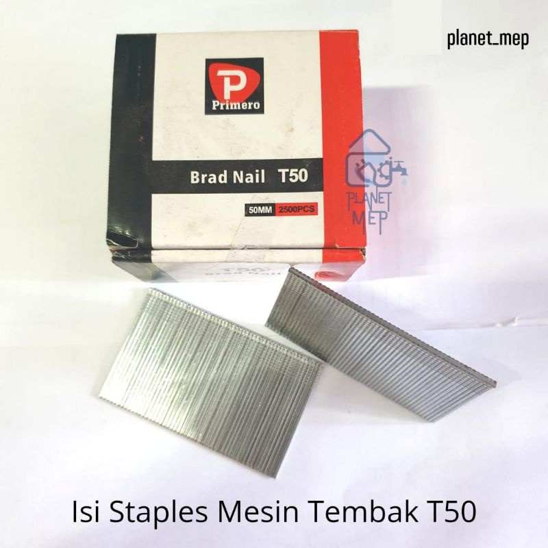 

Primero Paku Tembak Nail Gun T50 / Isi Staples Tembak