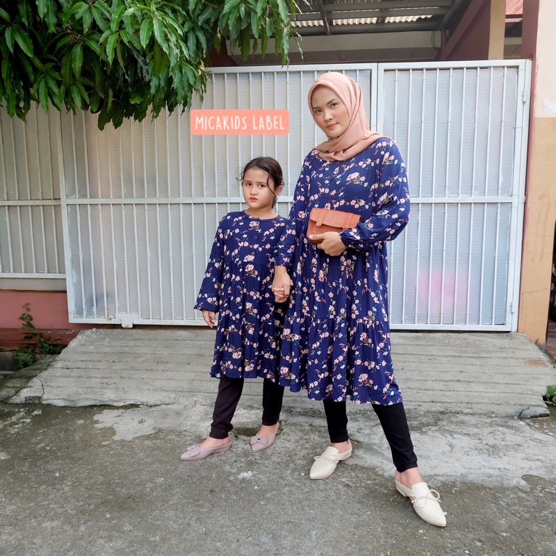 TUNIK COUPLE IBU DAN ANAK RAMPLE SUSUN-1